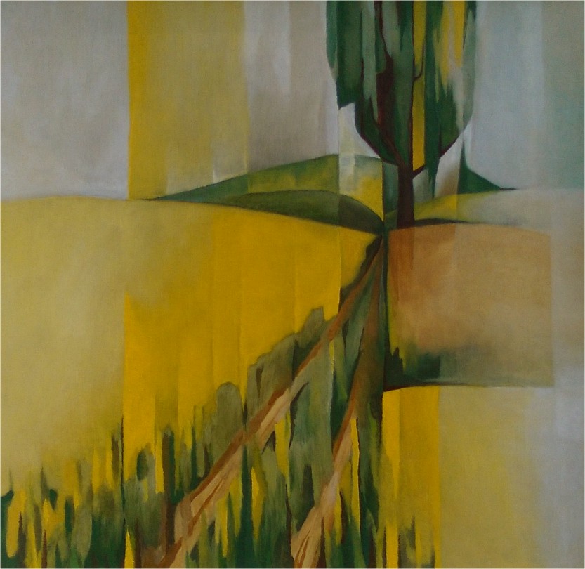 Žlutá pole 60 x 58 cm